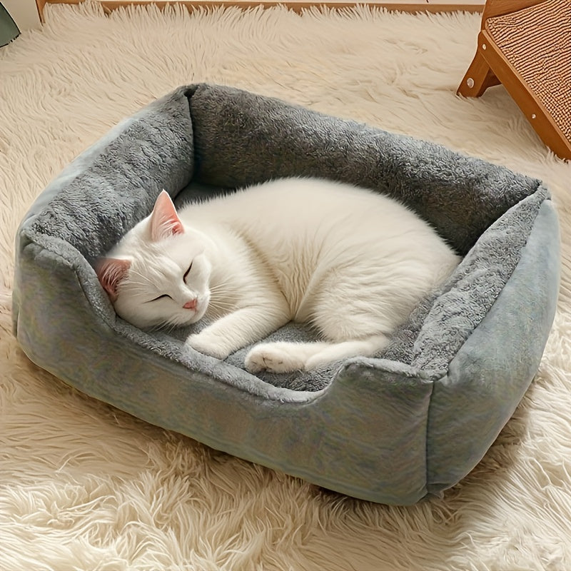 Cozy Plush Pet Bed – Soft Comfort Sofa for Cats & Small Dogs