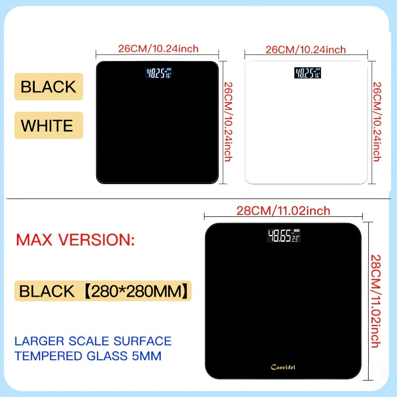 Digital Bathroom Scale with LED Display