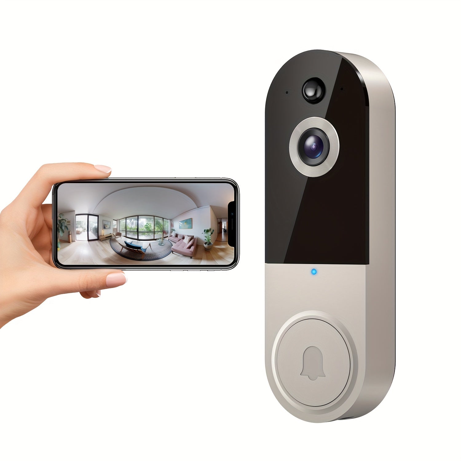 2K Wireless Video Doorbell Camera – AI Motion Detection, Night Vision & Two-Way Audio