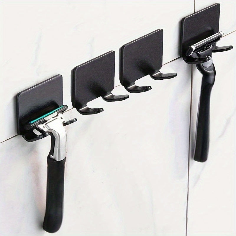 Drill-Free Razor & Shaving Hooks (4-Pack)