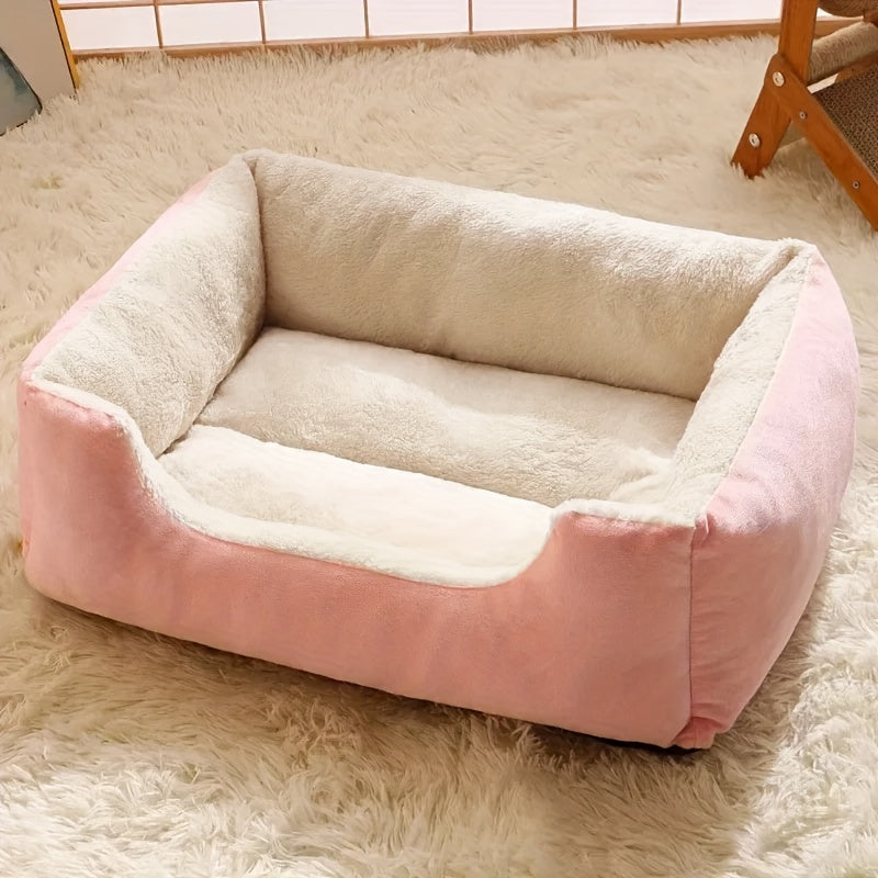 Cozy Plush Pet Bed – Soft Comfort Sofa for Cats & Small Dogs