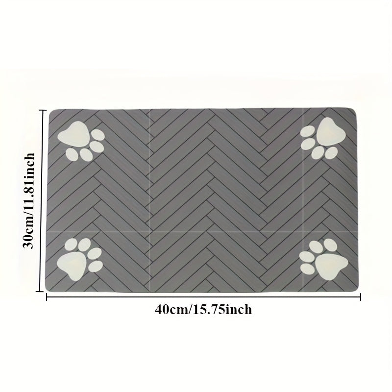 Quick-Dry Pet Feeding Mat – Splash-Proof Washable Bowl Mat for Cats & Dogs