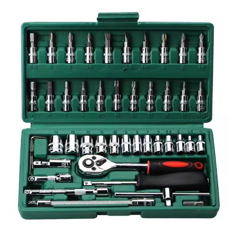 46-Piece Socket Wrench Tool Kit