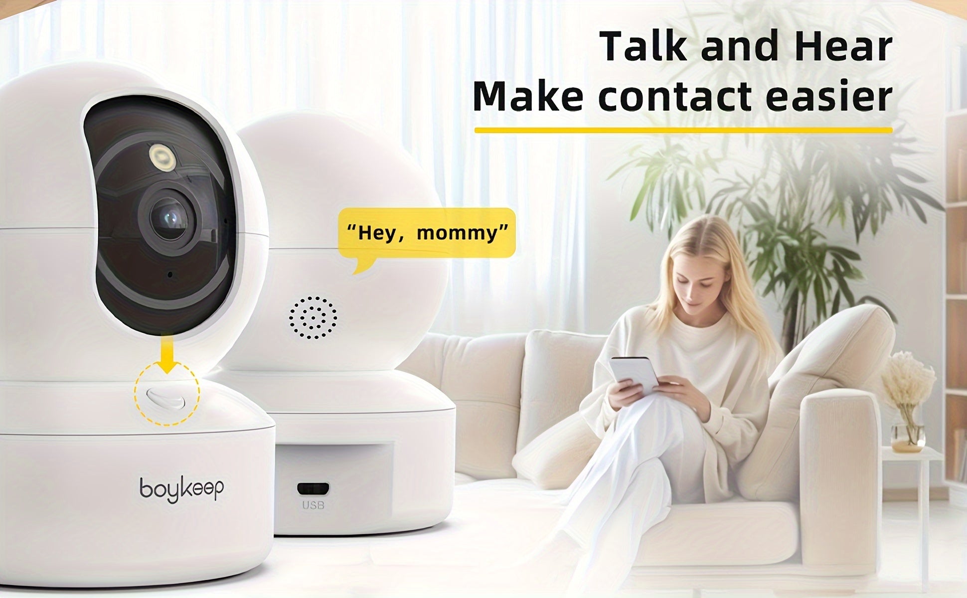 2K Smart Pet Camera – 360° Pan & Tilt, Night Vision & Two-Way Audio