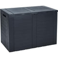 Waterproof 170L Outdoor Parcel Box – Grey Plastic Garden Storage Container for Packages, Deliveries & Cushion Storage
