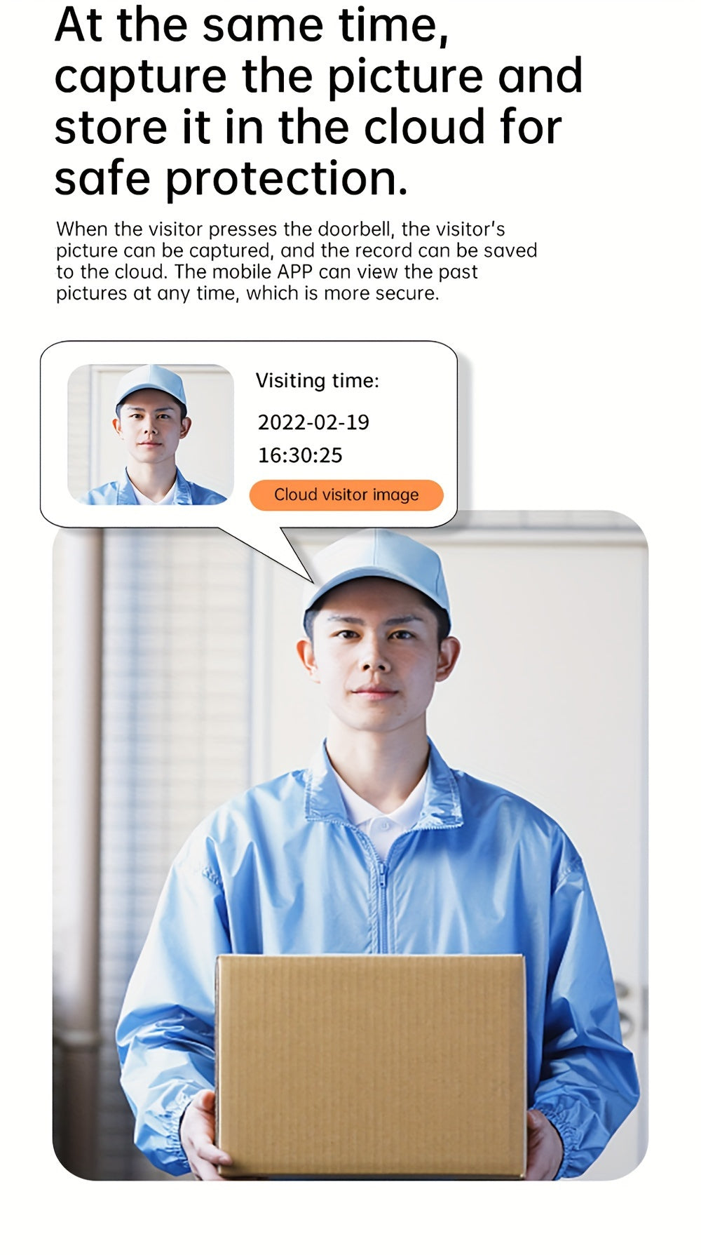 Wireless Smart Video Doorbell with Night Vision