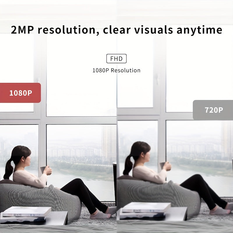 1080P Indoor Security Camera – Night Vision, Two-Way Audio & Motion Alerts