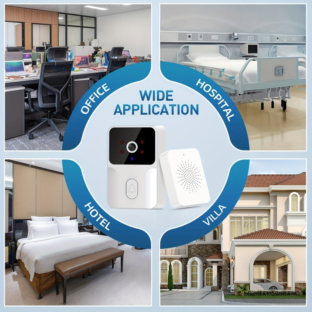 Wireless Smart Video Doorbell with Night Vision