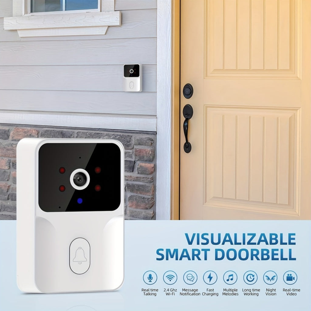Wireless Smart Video Doorbell with Night Vision