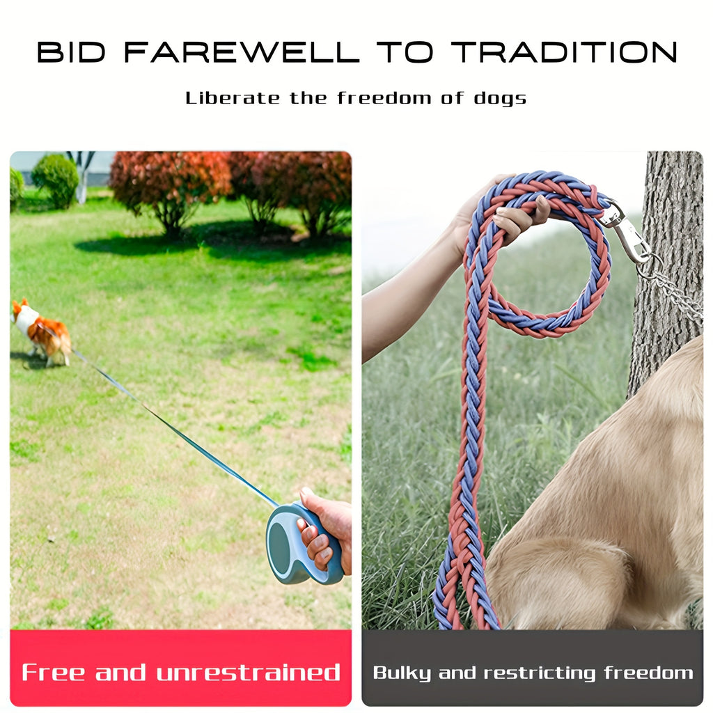 Retractable Dog & Cat Leash – Anti-Pull Automatic Walking Lead for Small & Medium Pets
