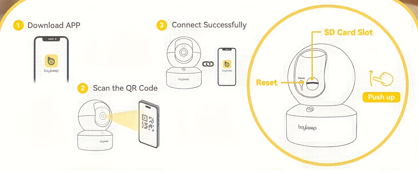 2K Smart Pet Camera – 360° Pan & Tilt, Night Vision & Two-Way Audio