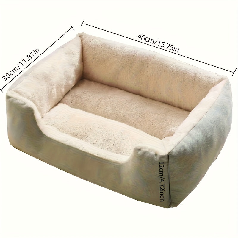 Cozy Plush Pet Bed – Soft Comfort Sofa for Cats & Small Dogs