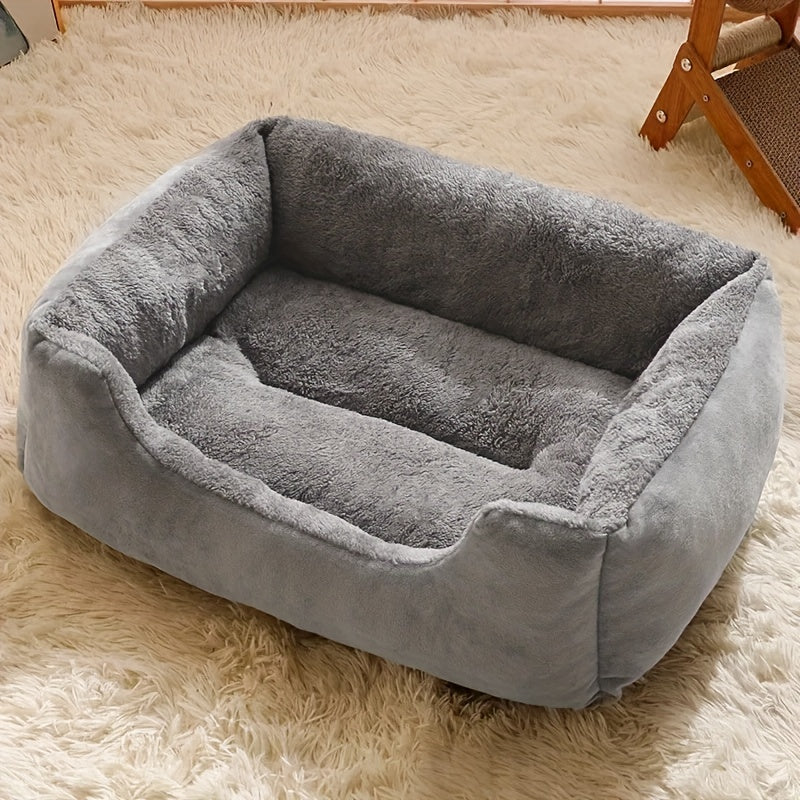 Cozy Plush Pet Bed – Soft Comfort Sofa for Cats & Small Dogs