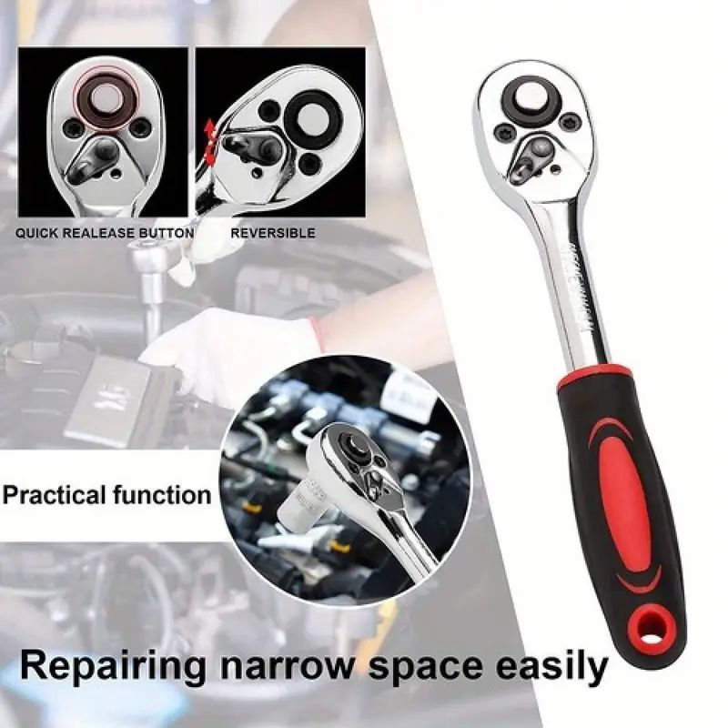 46-Piece Socket Wrench Tool Kit