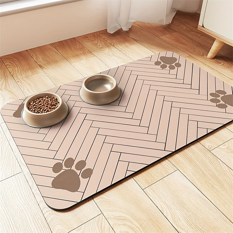 Quick-Dry Pet Feeding Mat – Splash-Proof Washable Bowl Mat for Cats & Dogs