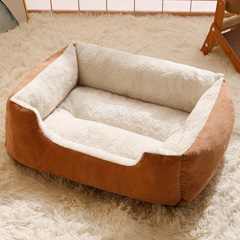 Cozy Plush Pet Bed – Soft Comfort Sofa for Cats & Small Dogs