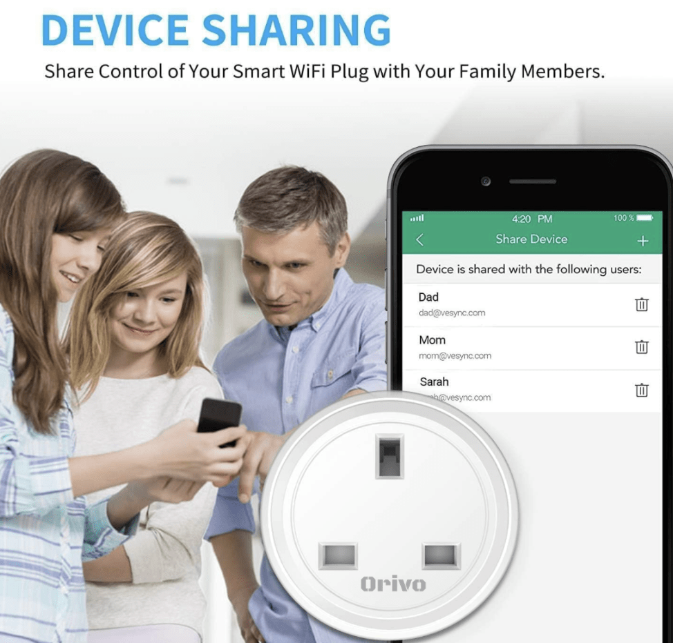 WiFi Smart Plug Socket – App & Voice Control with Energy Monitoring (UK)