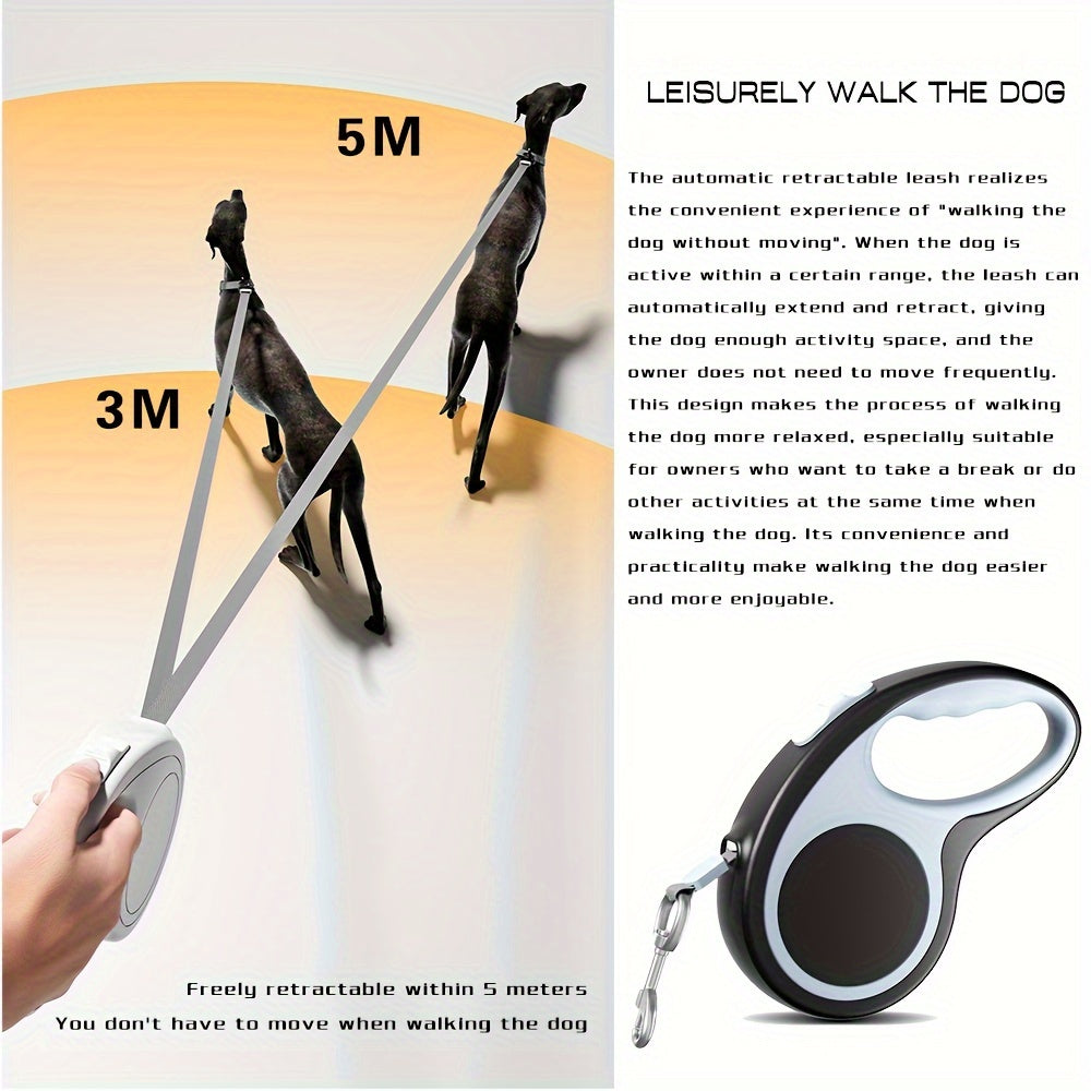 Retractable Dog & Cat Leash – Anti-Pull Automatic Walking Lead for Small & Medium Pets