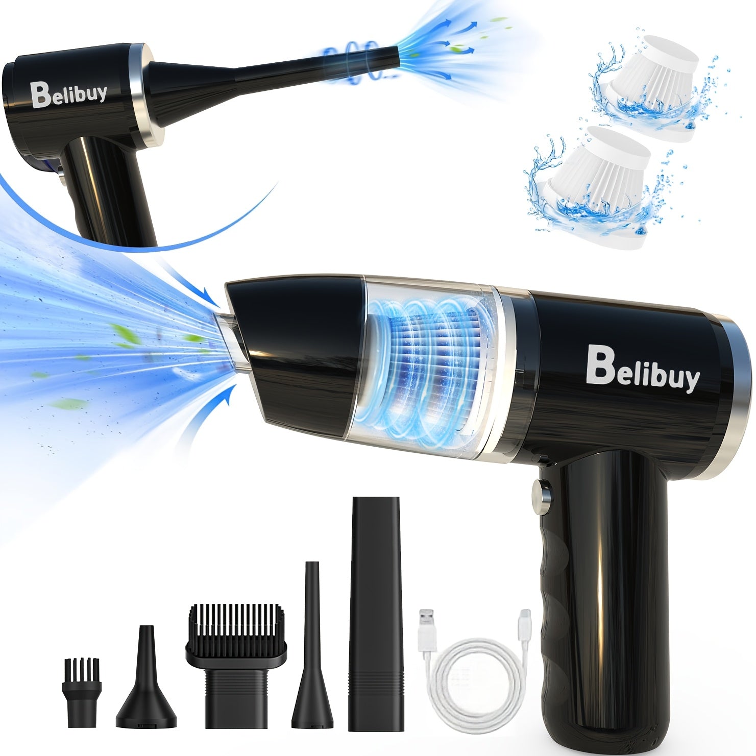 Wireless Car Vacuum Cleaner – 15000Pa