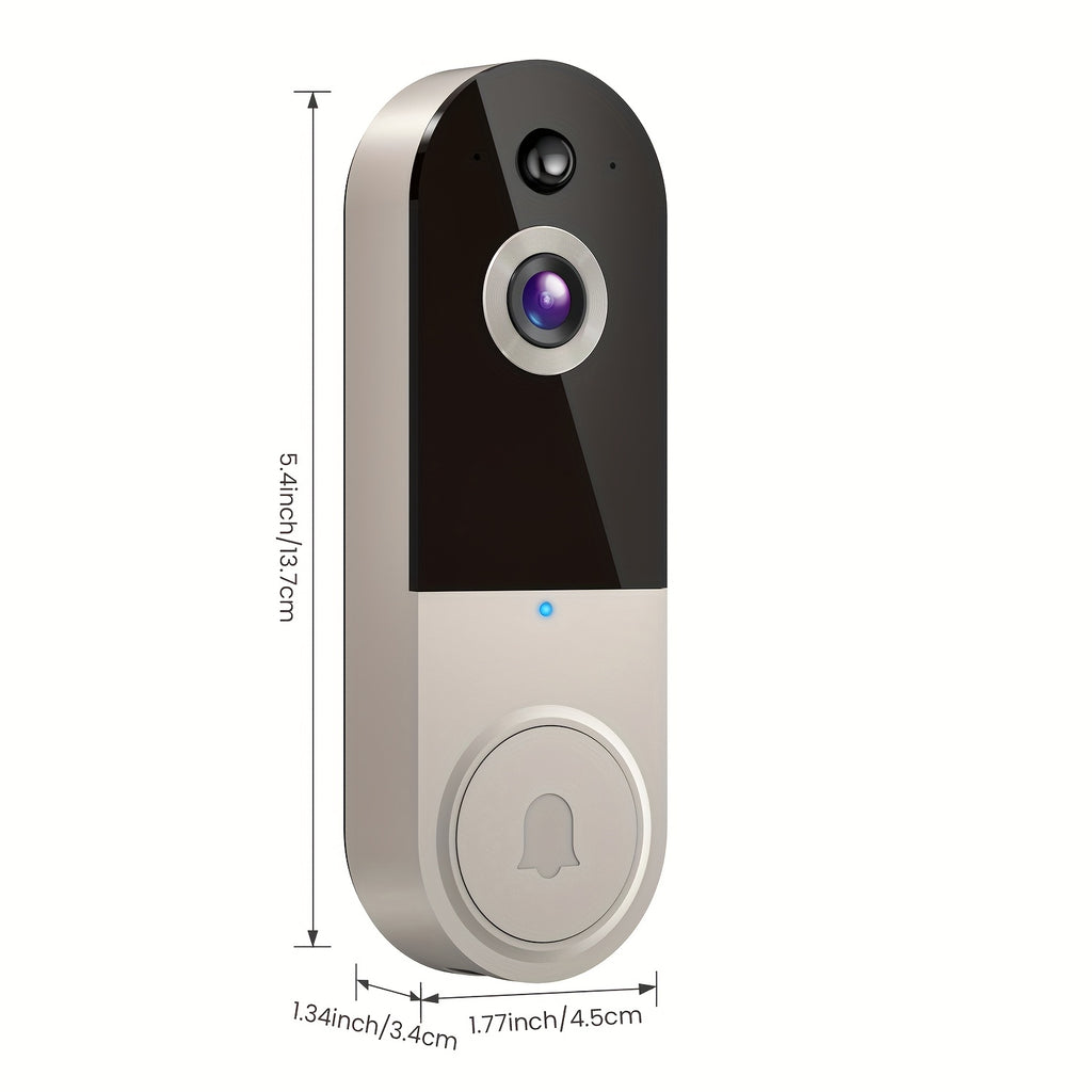 2K Wireless Video Doorbell Camera – AI Motion Detection, Night Vision & Two-Way Audio