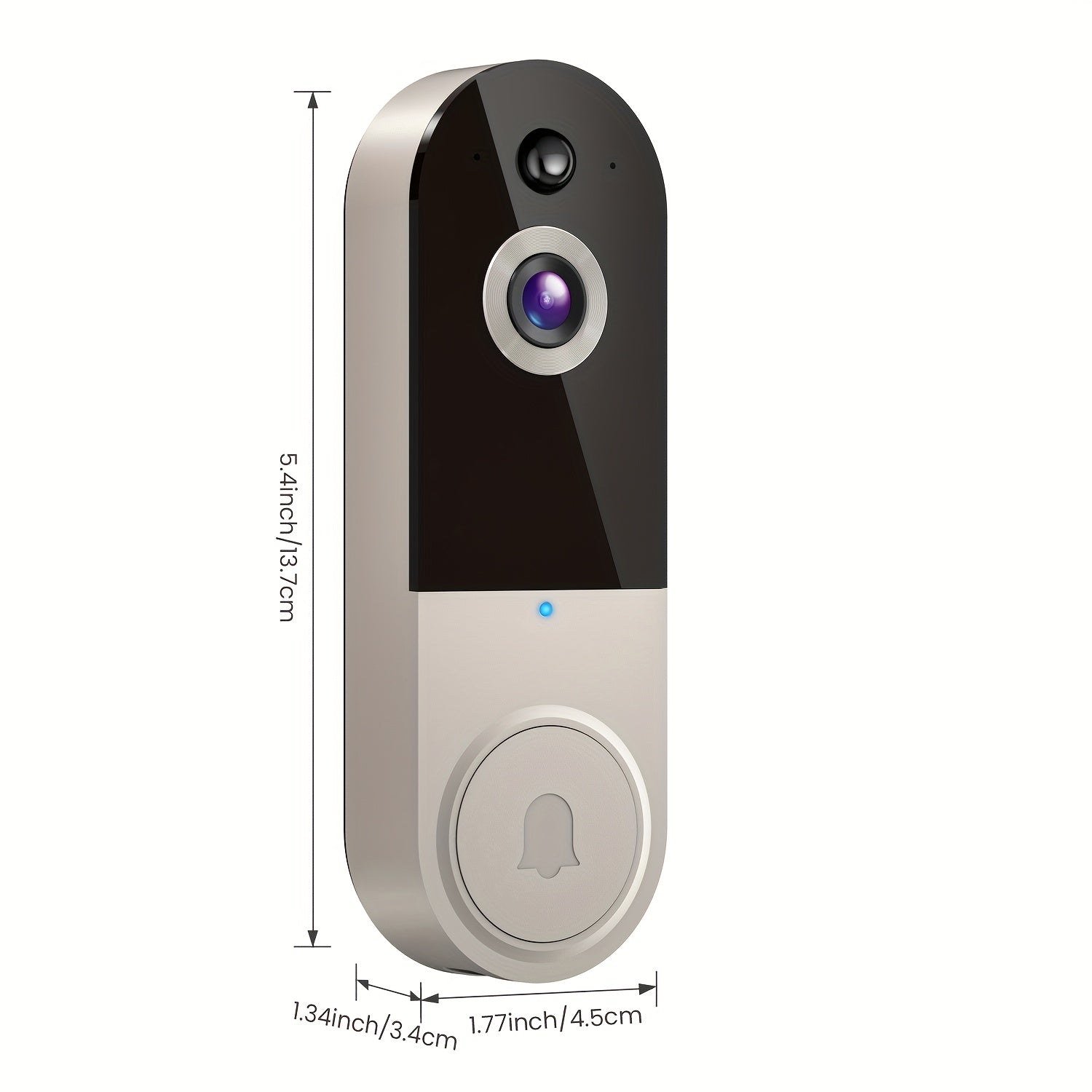 2K Wireless Video Doorbell Camera – AI Motion Detection, Night Vision & Two-Way Audio
