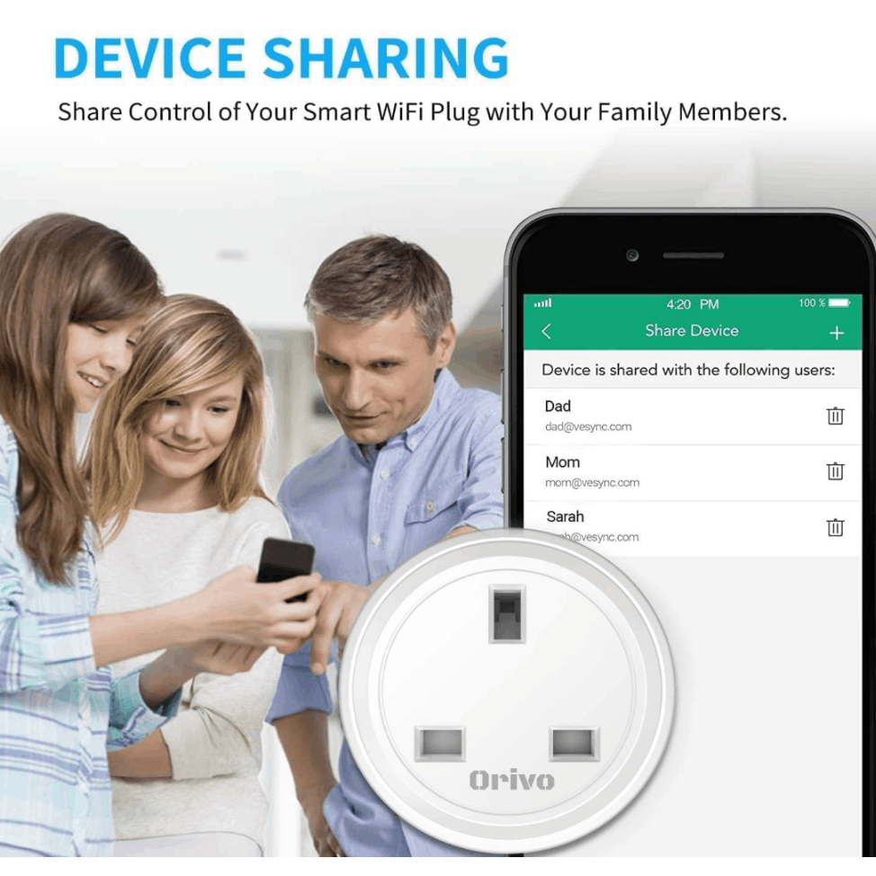 WiFi Smart Plug Socket – App & Voice Control with Energy Monitoring (UK)