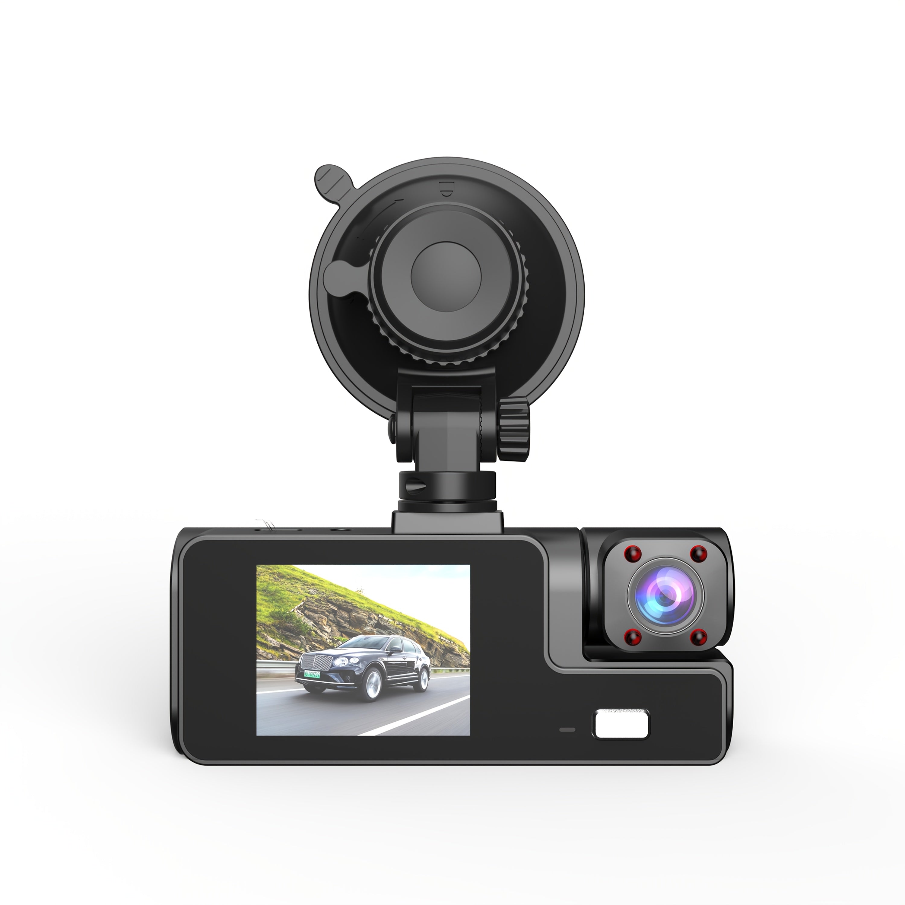 Front & Rear Dash Cam with Memory Card