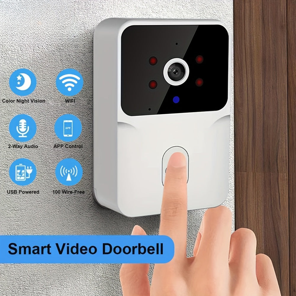 Wireless Smart Video Doorbell with Night Vision